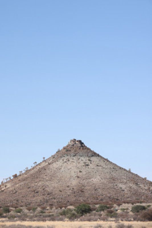 Desert Landscape With A Minimalist Composition
