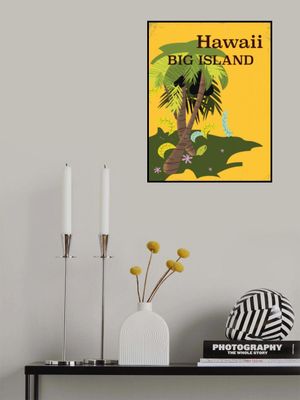 Hawaii Big Island Vintage Travel Poster