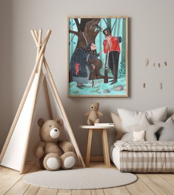 Fairy tale soldier and the witch