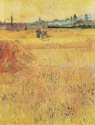 Wheat Field With View of Arles (1888)