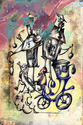 a mushroom cabbie art