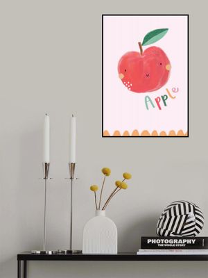 Cute Fruit - Apple lettering- Simple Boho Kids &amp; baby nursery