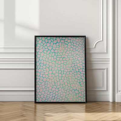 Dotted Pink Organic Shapes
