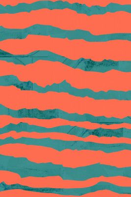 Turquoise &amp; Coral Abstraction 3