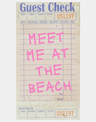 Meet Me At the Beach   Pink