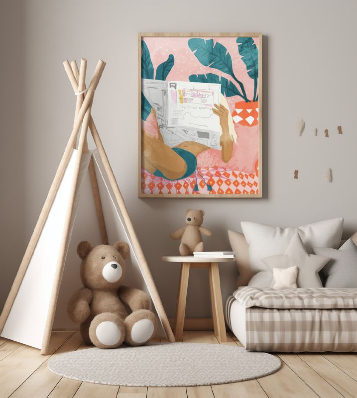 Bohemian Morning News Art Print