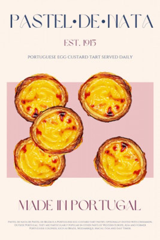 Traditional Portuguese Egg Custard Tart