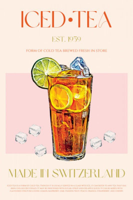 Refreshing Glass of Iced Tea