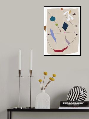 Minimalistic Lines and Colorful Shapes