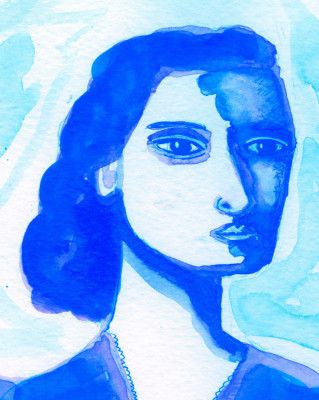 The deep thinker blue