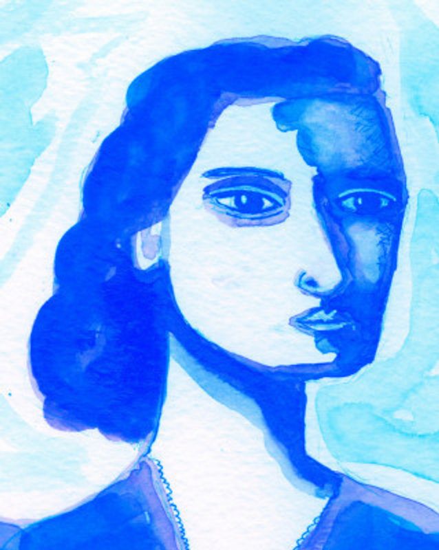 The deep thinker blue