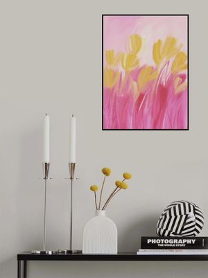 Flowers In Yellow and Pink