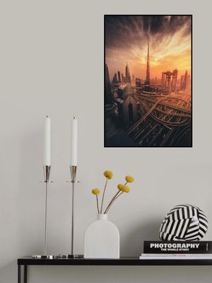 Dubai's Fiery sunset