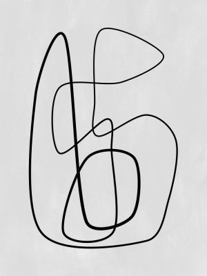 Intricate Black Line Art