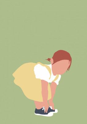 Lilou - Redhead Girl Silhouette