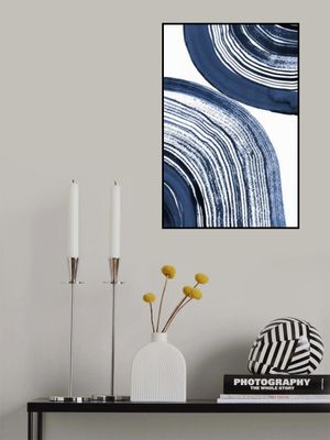 Blue Concentric Waves