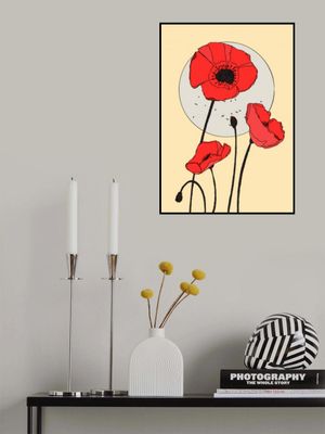 Vibrant Pattern Of Red Poppies
