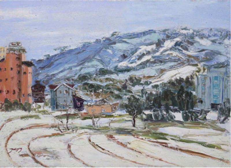 Winter in Pyeongchang Korea