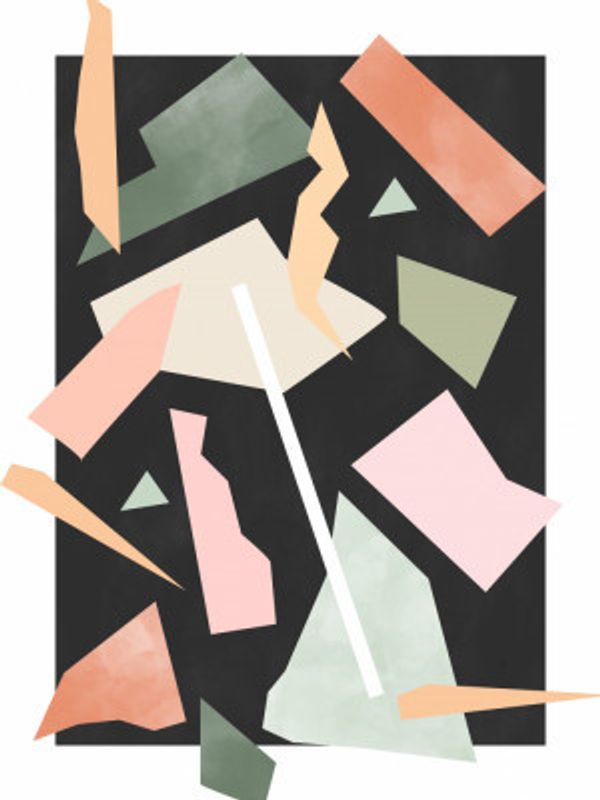 Geometric Shapes And Pastel Colors