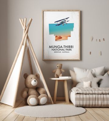 Munga-Thirri National Park Birdsville Australia map