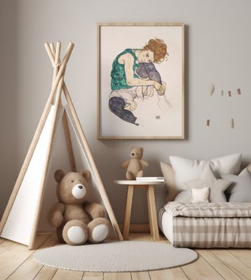 Seated Woman With Legs Drawn Up