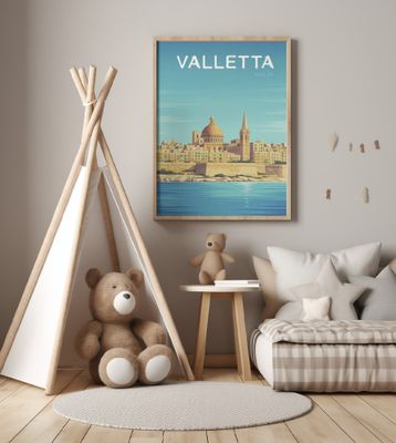 Valletta Travel Poster
