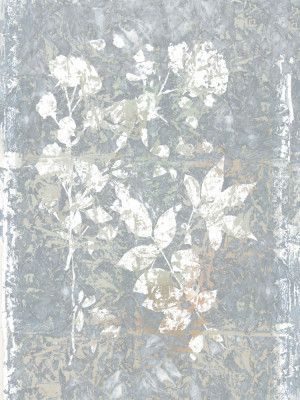 Botanical White Textured Floral 2