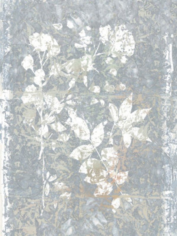 Botanical White Textured Floral 2