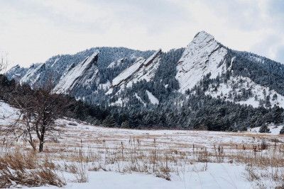 Frozen Flatirons