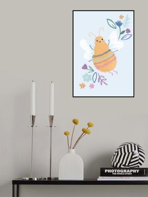 Cute Critters Bee Kids Print - Boho Kids &amp; baby nursery