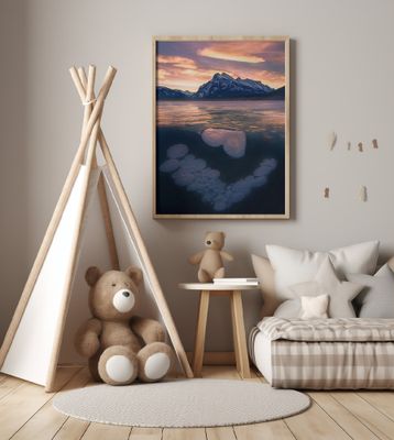 Ice Bubbles in Vermilion Lakes