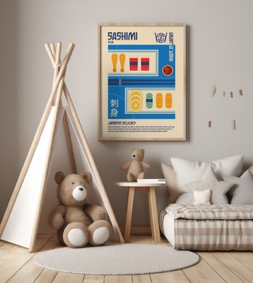 Sashimi Japanese Food Print