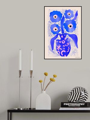 Blue Flowers Matisse Homage