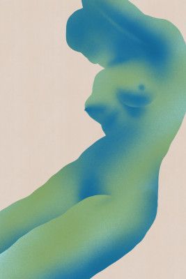 Human Figure Abstract with Gradients