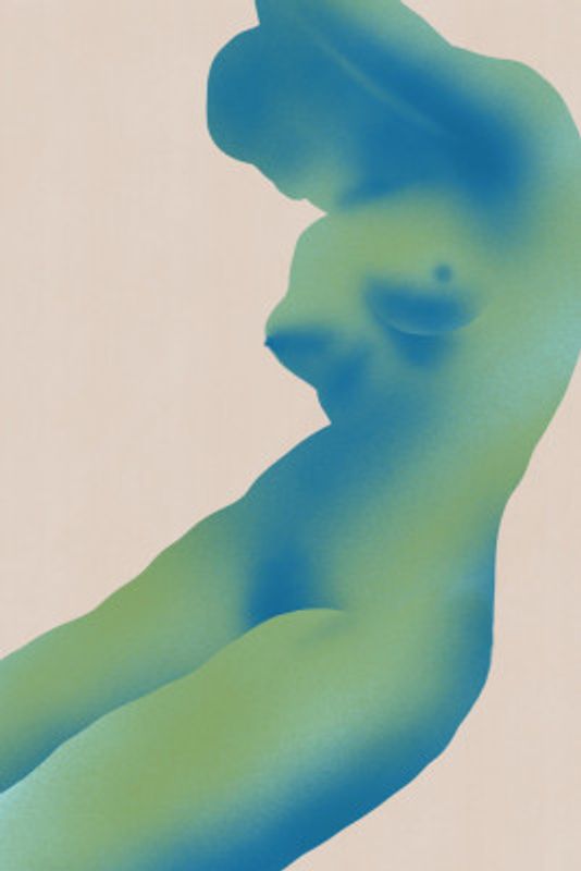 Human Figure Abstract with Gradients