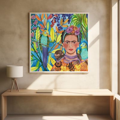 Frida and her parrots