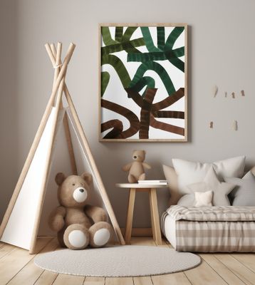 Intertwining Lines On A White Background