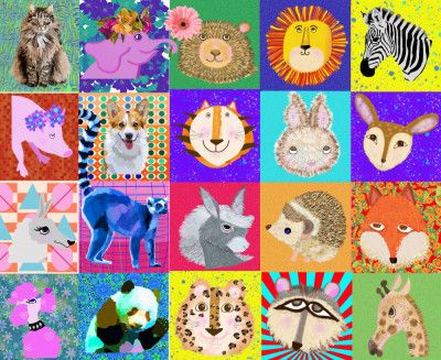 Pop Animal portraits 2
