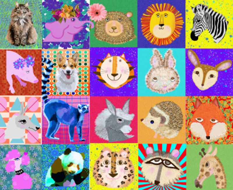 Pop Animal portraits 2