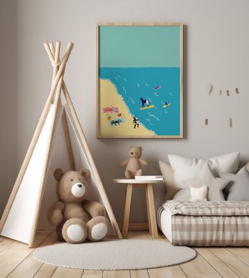 Cats beach day humour surfing