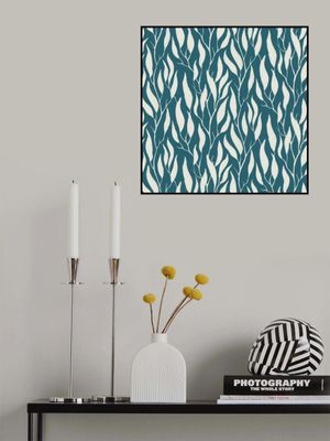 Tranquil Trailing Eucalyptus Branches Painted in Gouache