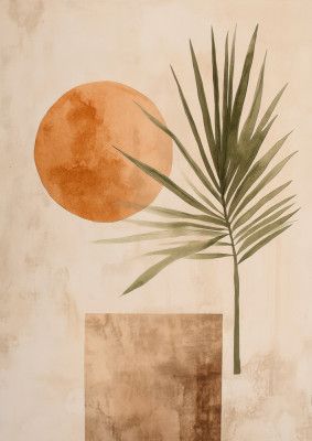 Sunset Palm Silhouette