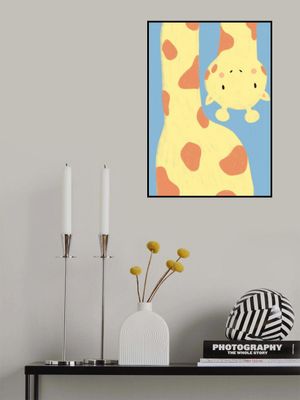 Cute Cartoon Giraffe with a Long Neck