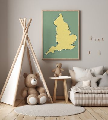 Golden England Map