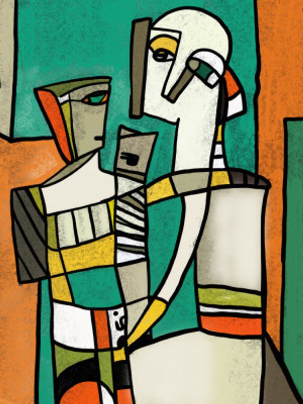 Abstract Figures Dance