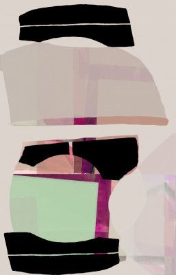 Colored Abstract Black No1