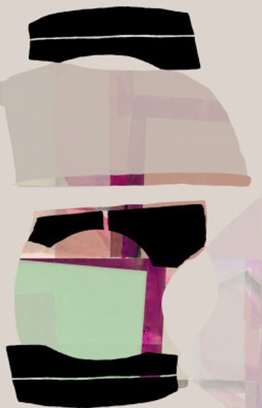 Colored Abstract Black No1