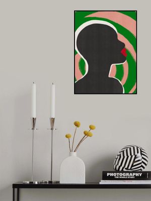 Anonymous Portrait In Green Spiral