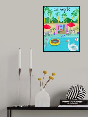 White Swan Pool Float, Los Angeles by Artist Carla Daly