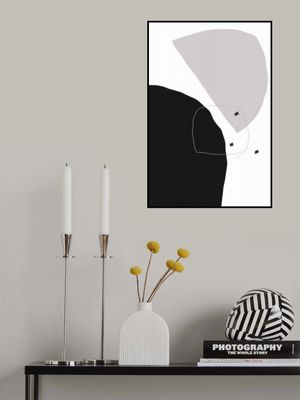 Bold Black and Gray Shapes